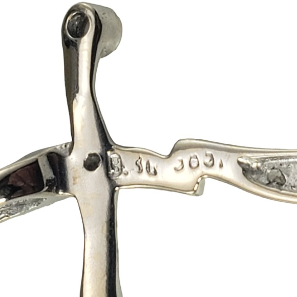 14 Karat White Gold Diamond Cross Pendant #16830 - Picture 5 of 7